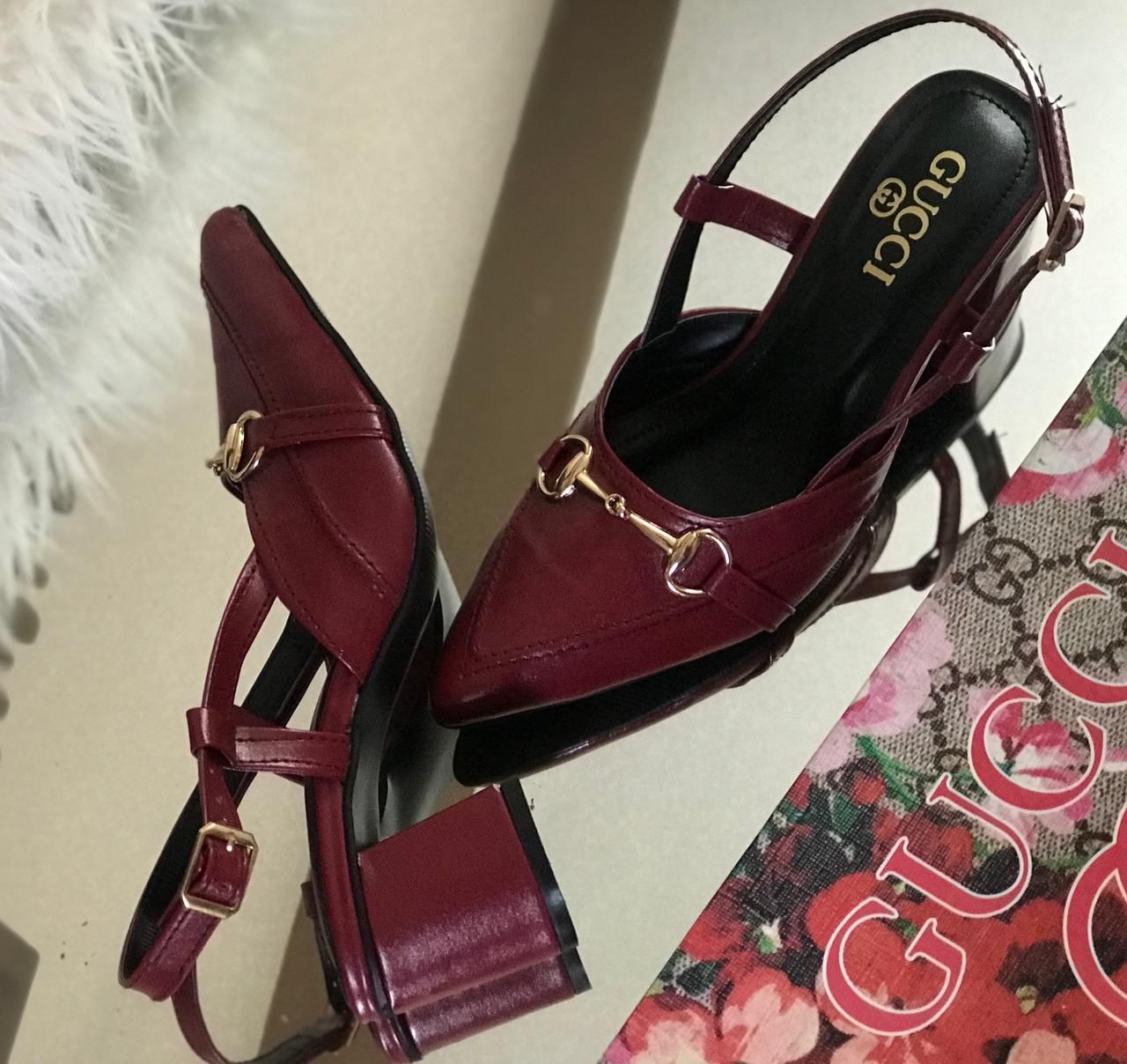 Gucci Block Chain Heels