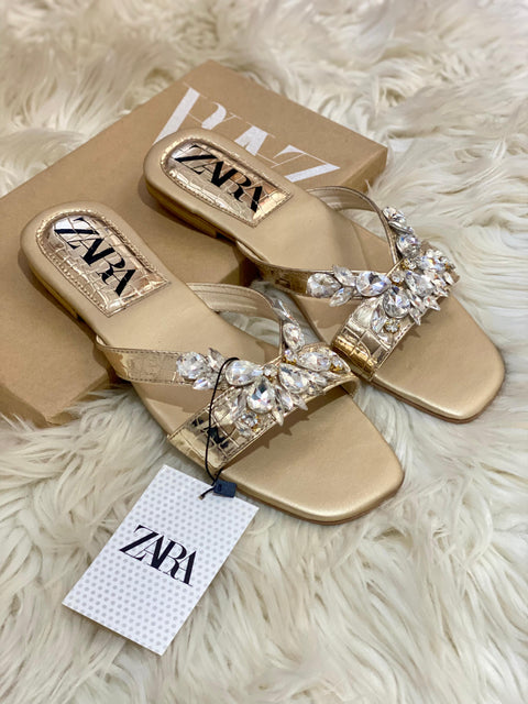 Zara Strappy Diamond Sandals