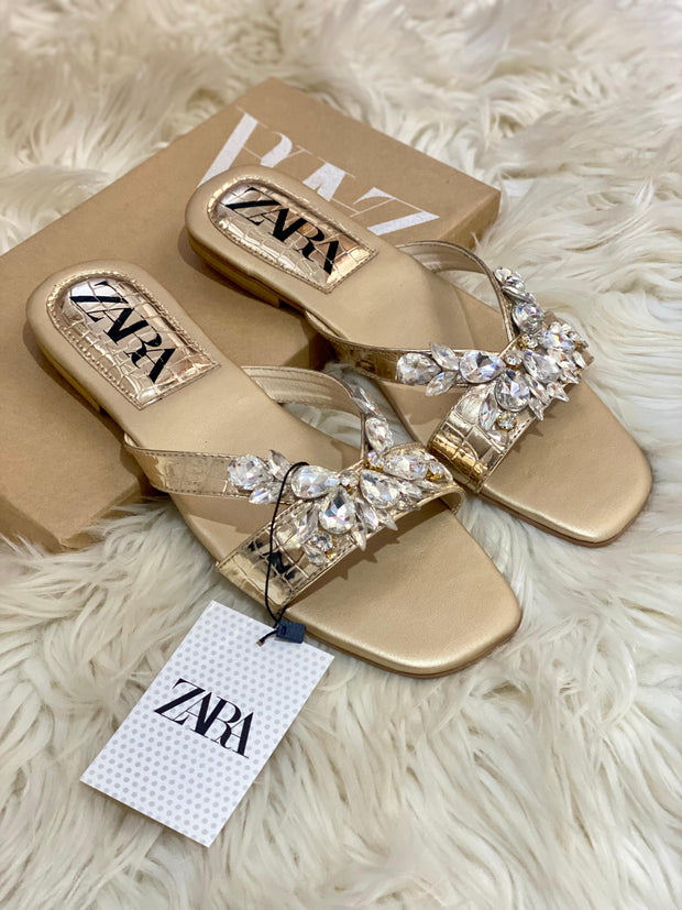 Zara Strappy Diamond Sandals