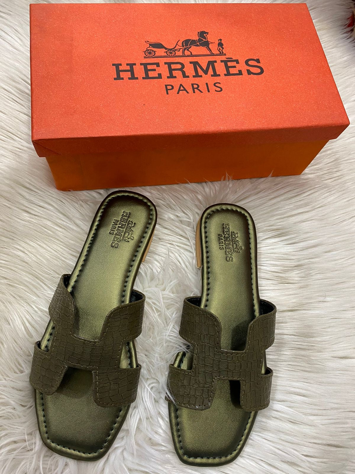 Hermes Snake Sandals