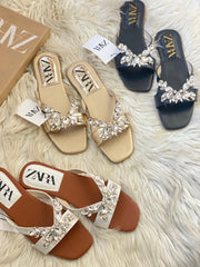 Zara Strappy Diamond Sandals