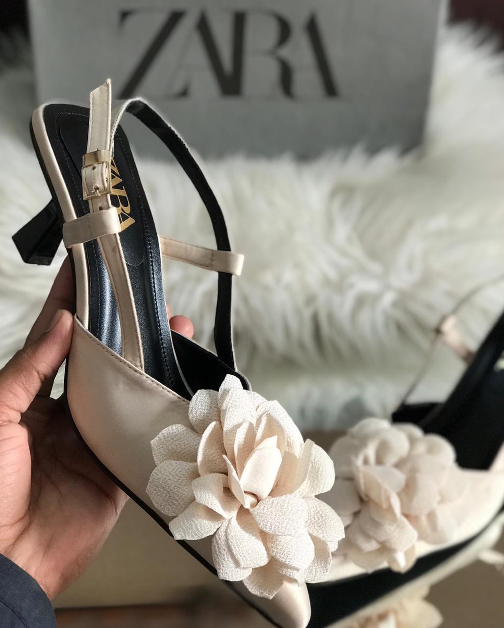 Zara Floral Heels