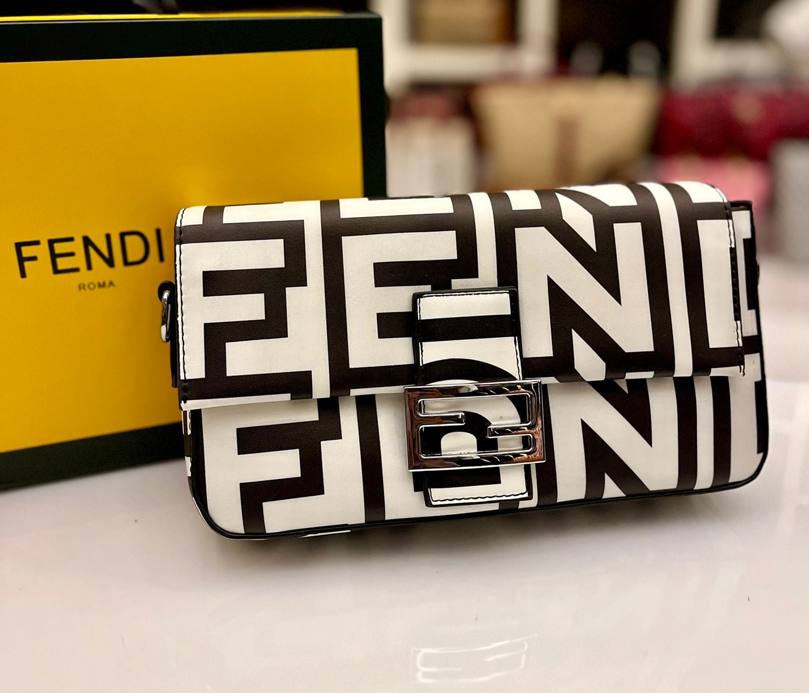 Fendi Baguette Bag In Fendi Roma Capsule