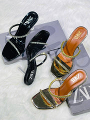 Zara Fogue Crystal Heels