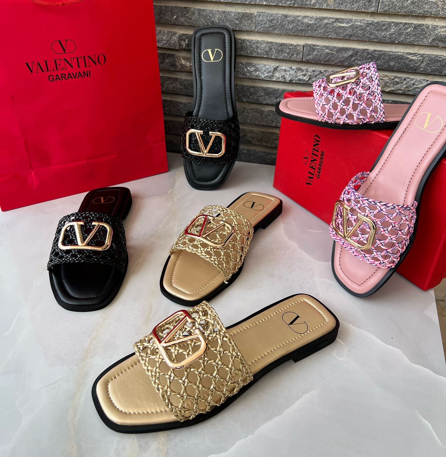 Valentino Net Flats
