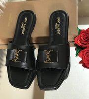 Ysl Flats Crystal Stone