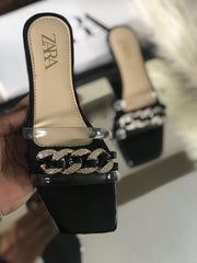 Zara Chain Sandals