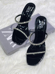 Zara Fogue Crystal Heels