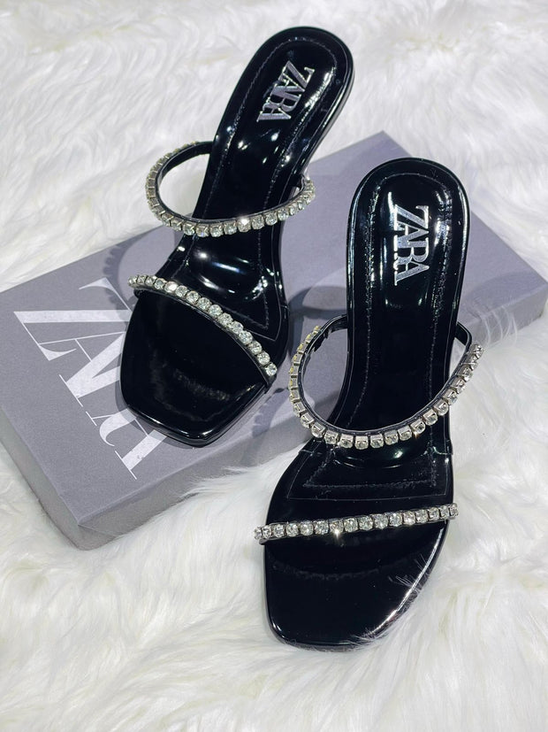 Zara Fogue Crystal Heels