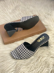 Zara B/W Qube Heels
