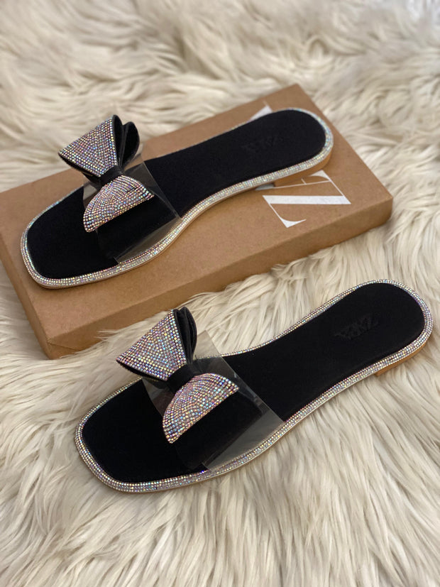 Zara Bow Transparent asandals