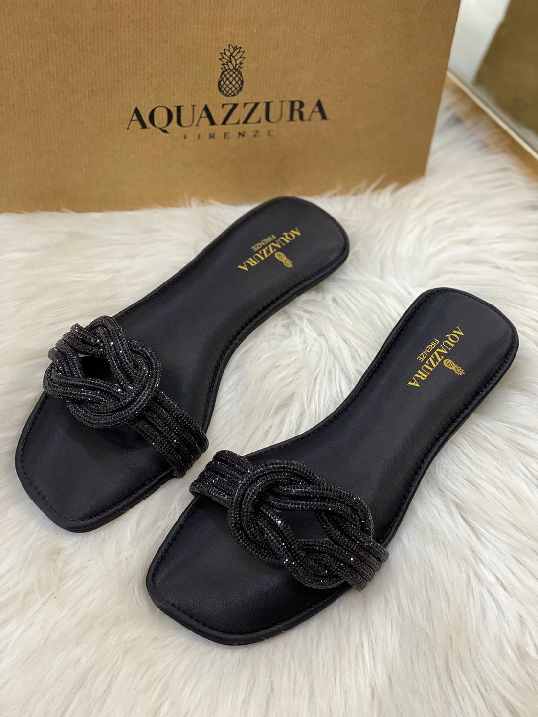 Aquazzura Cross Mash Sandals