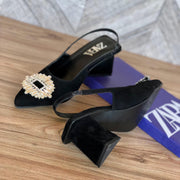 Zara Block Qube Heel