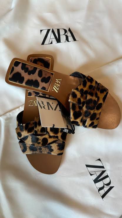 Zara Leopard Flats
