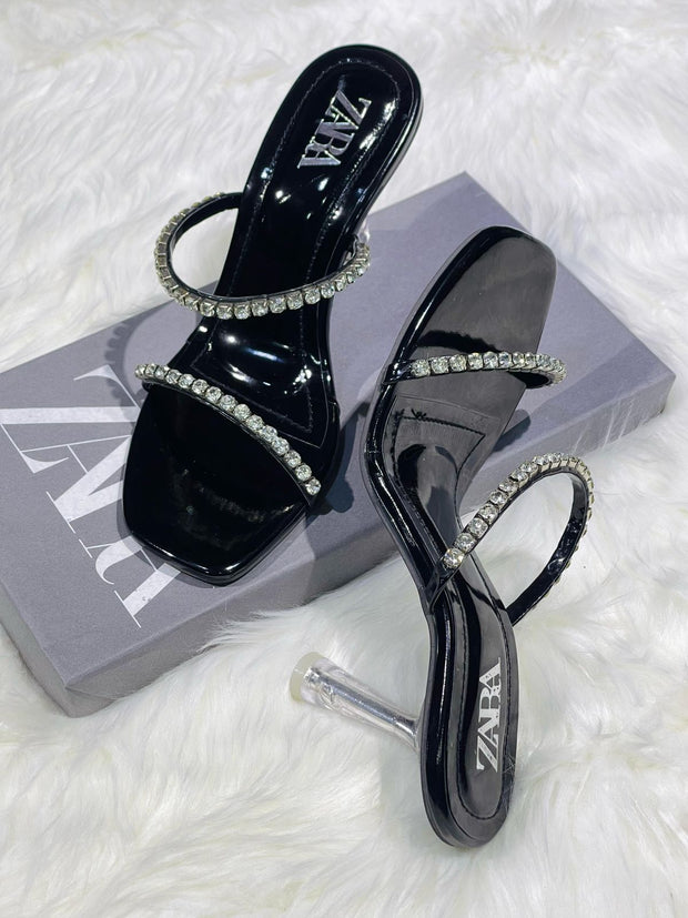 Zara Fogue Crystal Heels