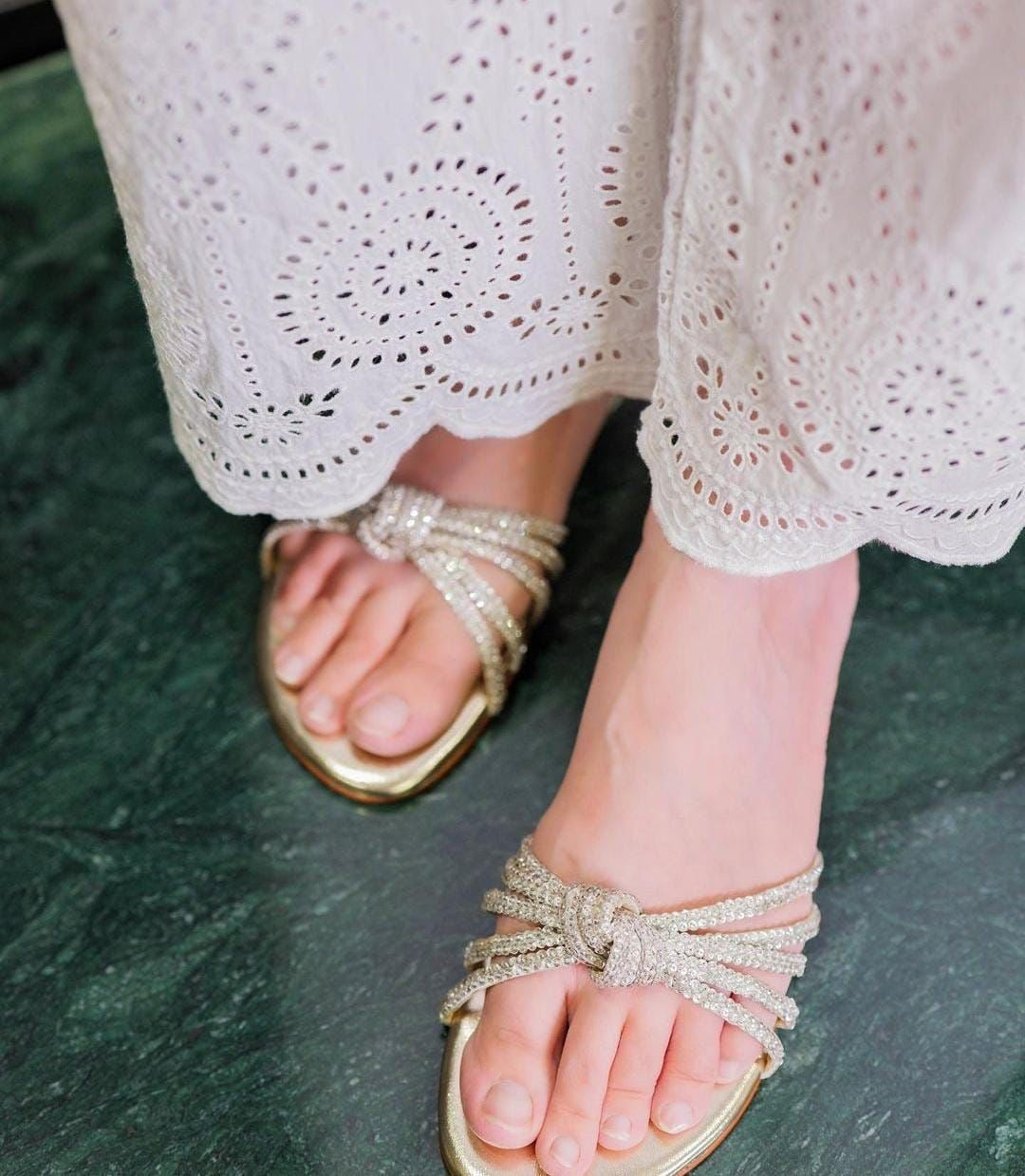 Jimmy Choo Rhinestone Sandals