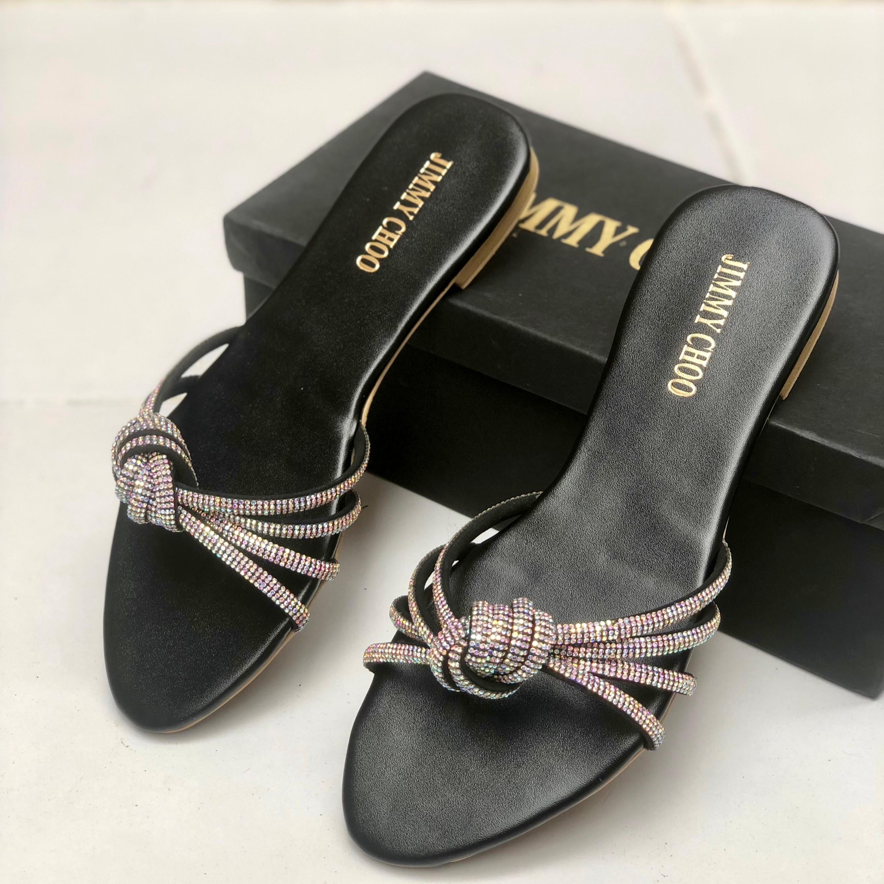 Jimmy Choo Rhinestone Sandals