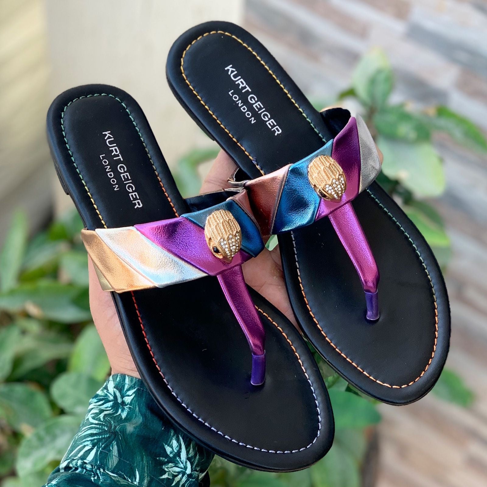 Kurt Geiger Leather Crafted Strap Sandals