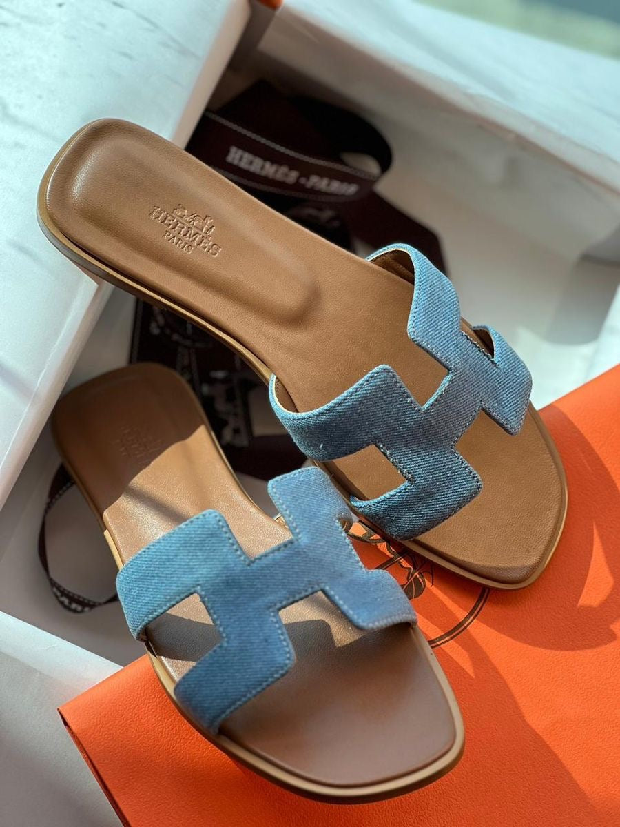 Hermes Jeans Slides
