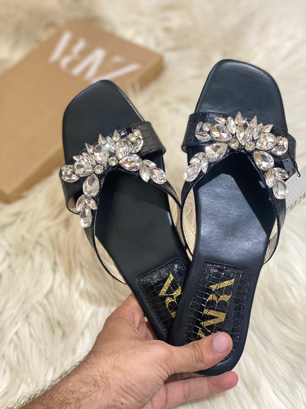 Zara Strappy Diamond Sandals