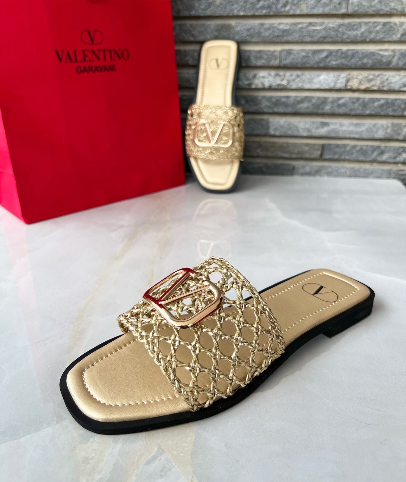 Valentino Net Flats