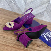 Zara Block Qube Heel