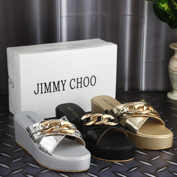 Jimmy Choo Chain Cross Wedges