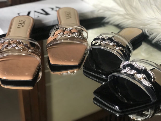 Zara Chain Sandals