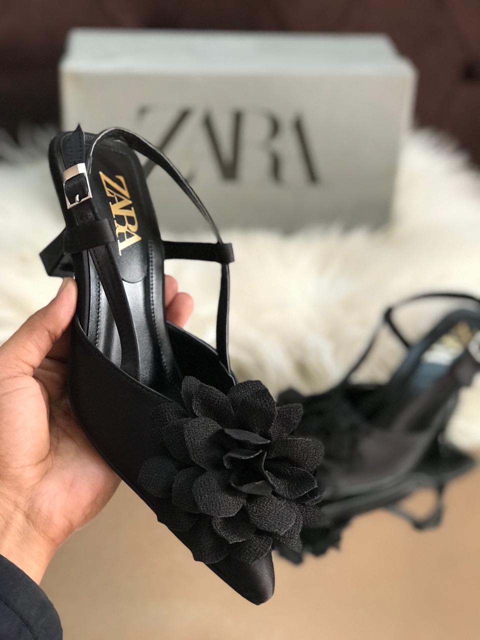 Zara Floral Heels