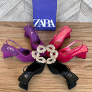 Zara Block Qube Heel