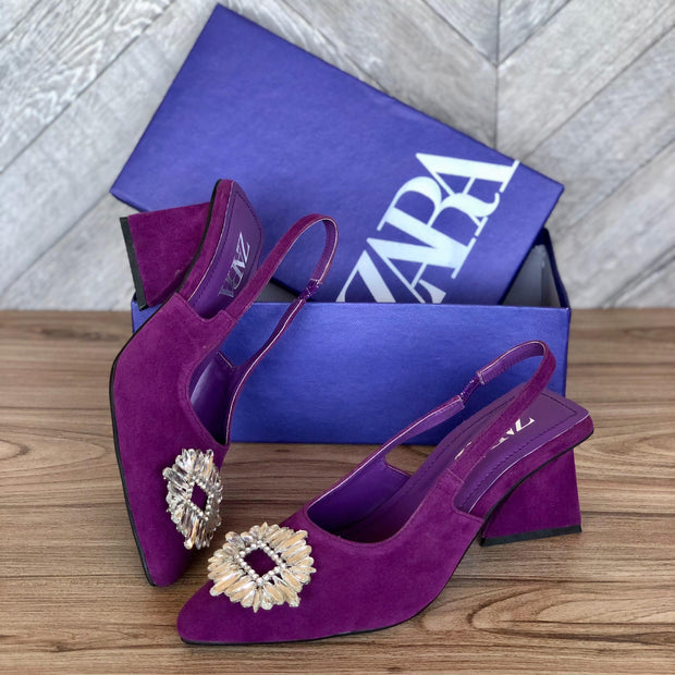 Zara Block Qube Heel