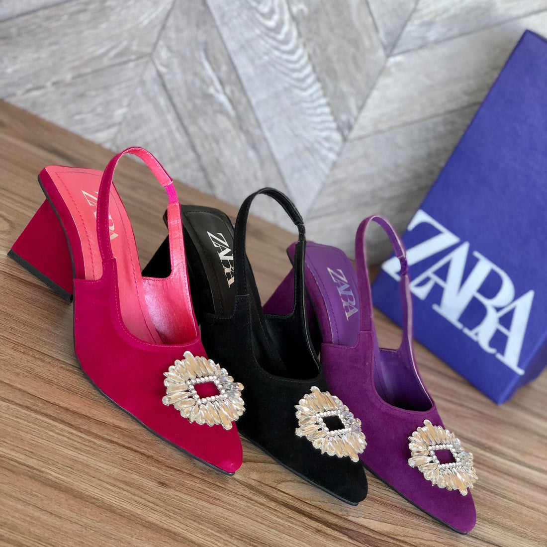 Zara Block Qube Heel