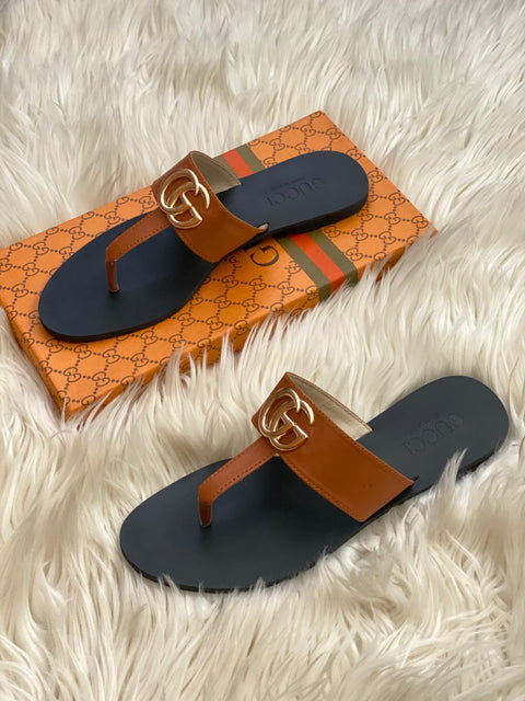 Gucci Signature Leather Sandals