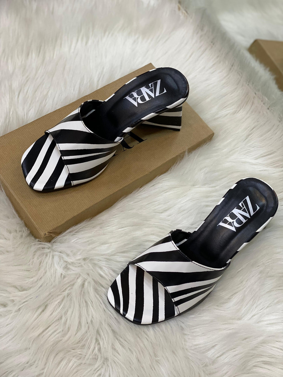 Zara Zebra Heels