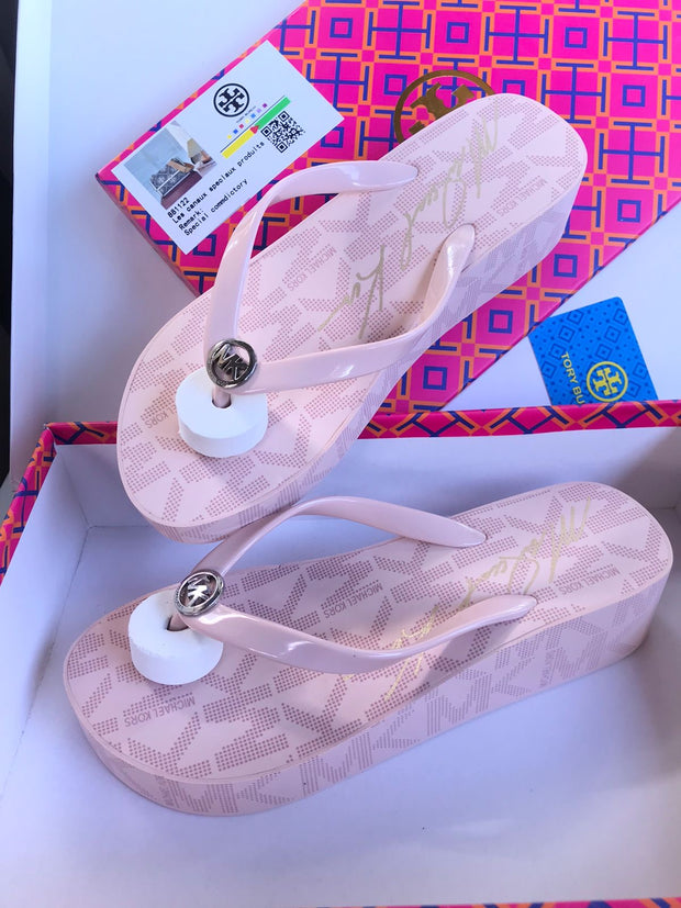 Michael Kors Pink Wedgy Flips