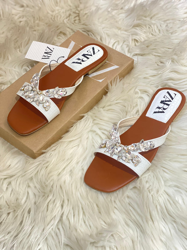Zara Strappy Diamond Sandals