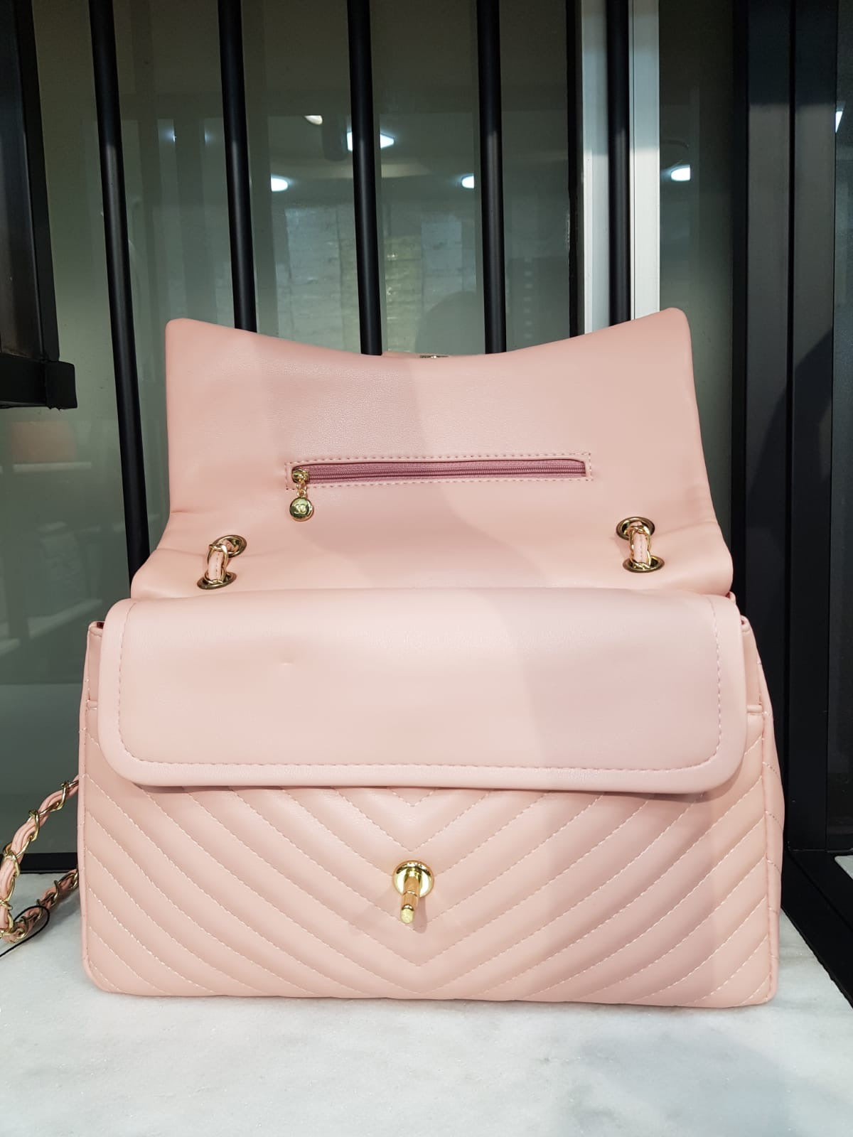 Chanel Chevron Classic Flap Bag