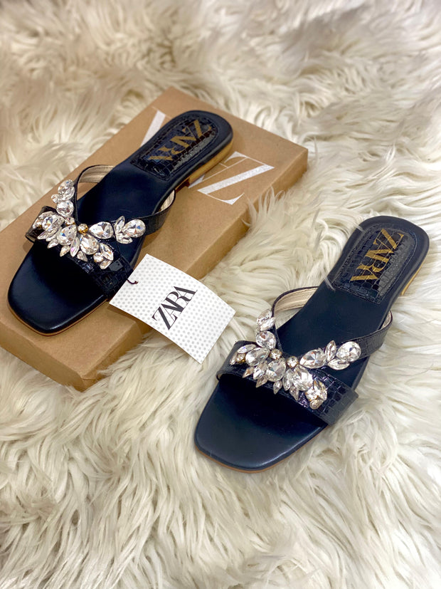 Zara Strappy Diamond Sandals