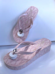 Michael Kors Pink Wedgy Flips