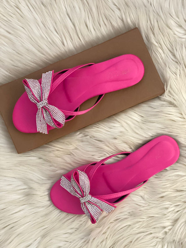 Jimmy Choo Bow Satin Sandals