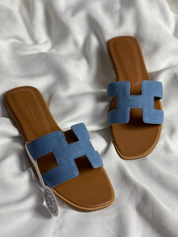 Hermes Jeans Slides