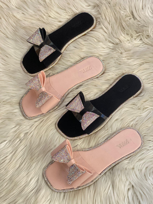 Zara Bow Transparent asandals