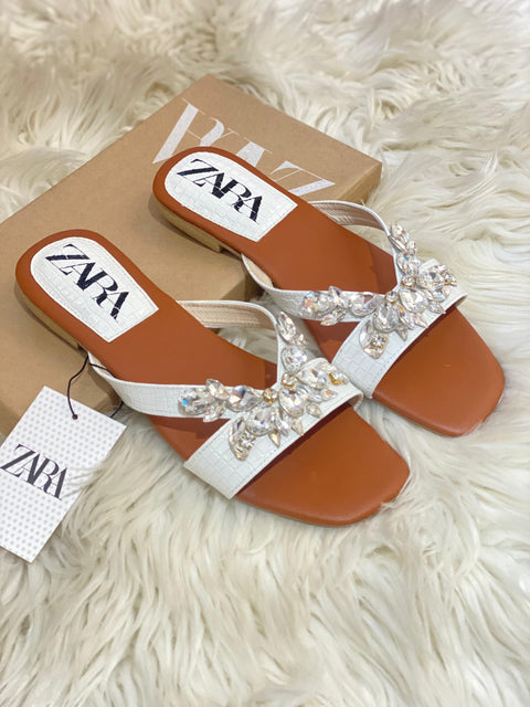 Zara Strappy Diamond Sandals