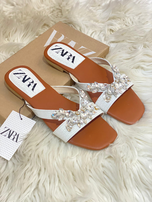 Zara Strappy Diamond Sandals