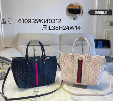 Gucci Leather Crafted Tote