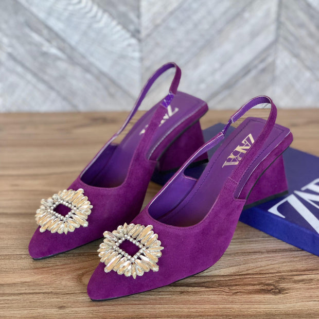 Zara Block Qube Heel