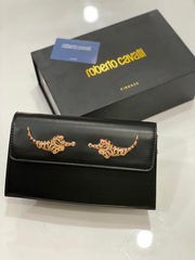 ROBERTO CAVALLI TIGER-EMBELLISHED SHOULDER BAG