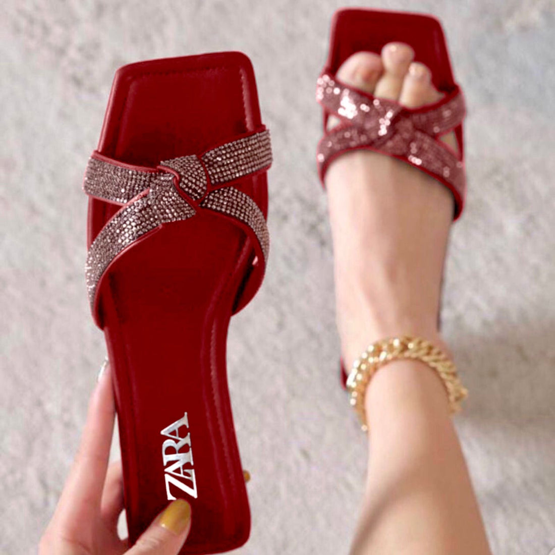 Zara Lava Knot Sandals
