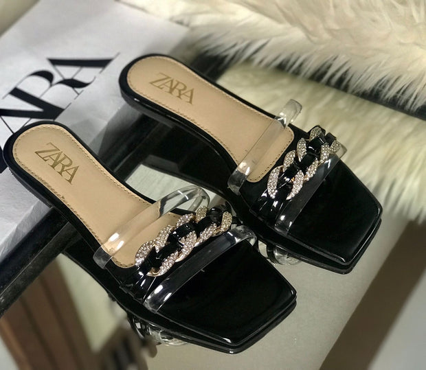 Zara Chain Sandals