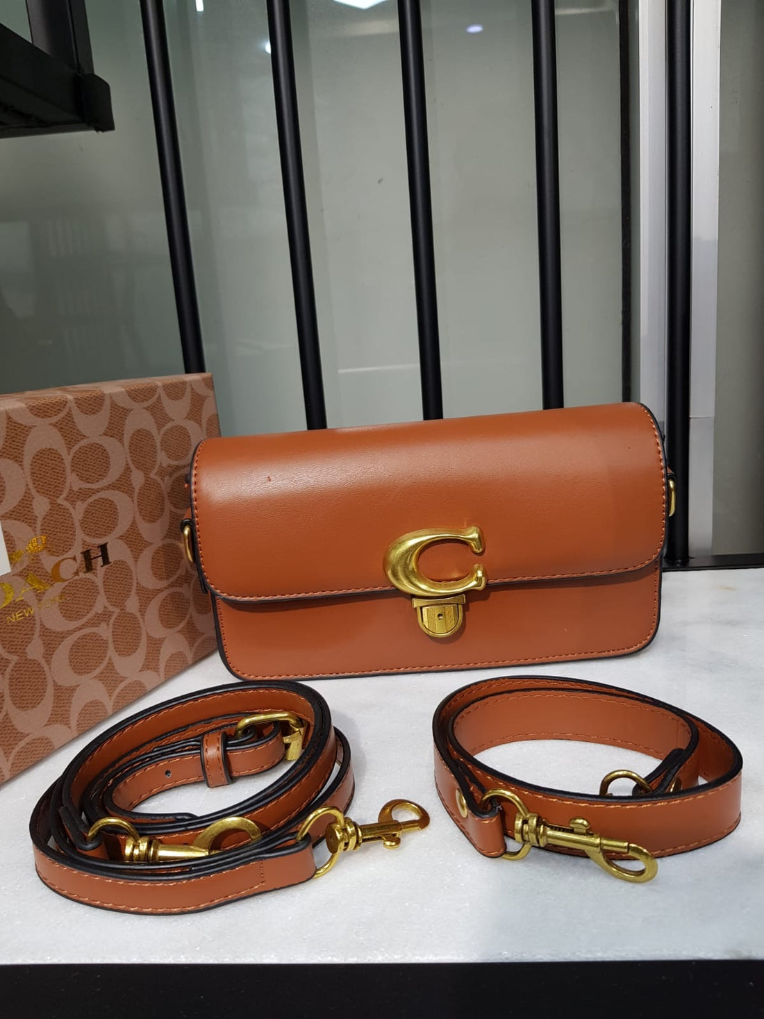 Coach Tabby Chain Clutch Medium